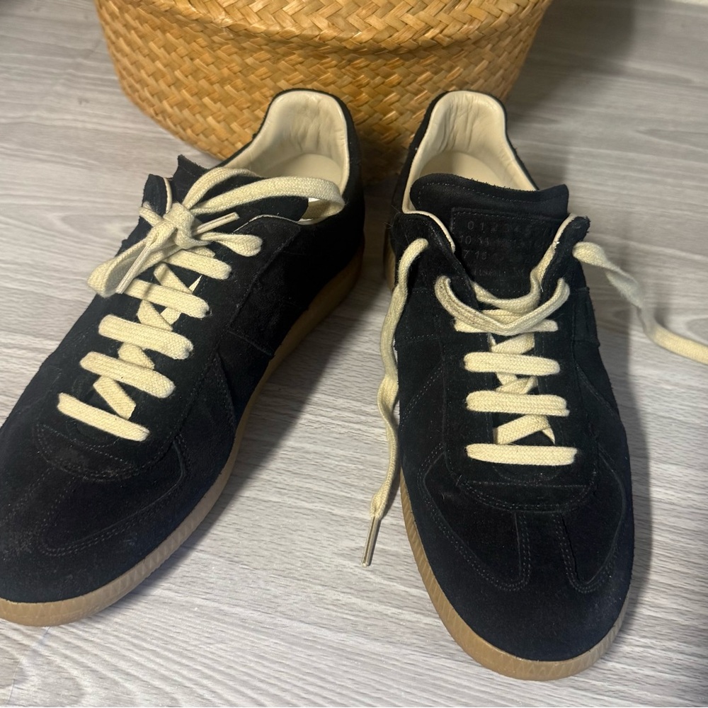 Maison Margiela Black Suede Men's Sports Shoes